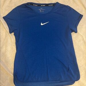 Nike Blue Fitted Short Sleeve T-Shirt
